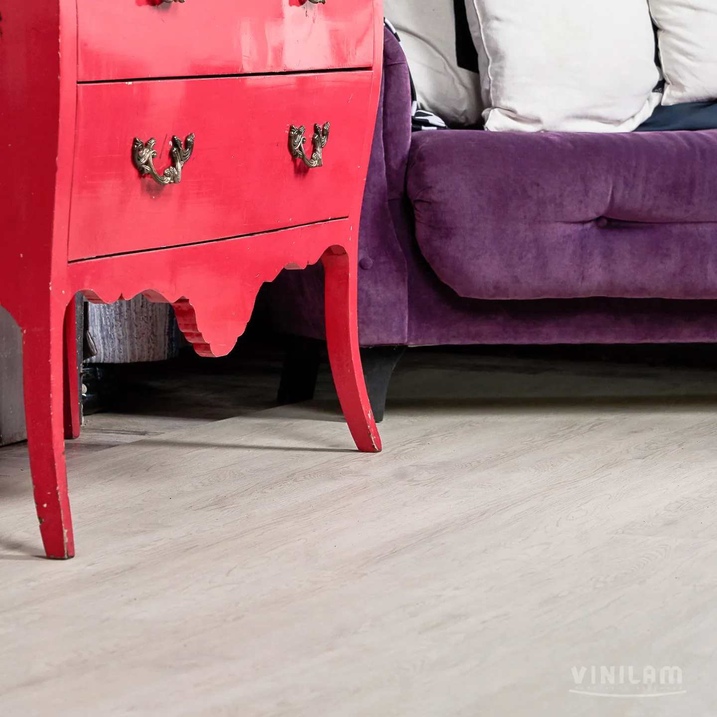 Vinilam Cork WPC Дуб Линтер: в интерьере