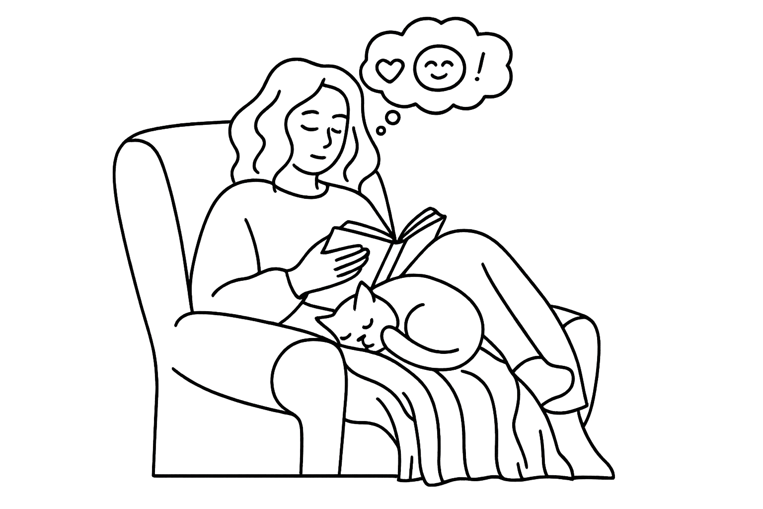 Иллюстрация чтения