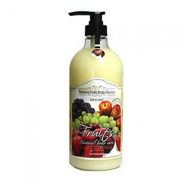 3W CLINIC Гель для душа ФРУКТЫ Relaxing Body Cleanser