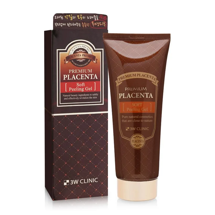 3W CLINIC Гель-пилинг ПЛАЦЕНТА Premium Placenta Soft PEELING GEL