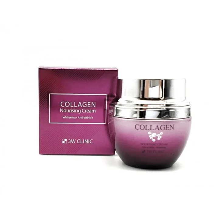 3W CLINIC Крем для лица Collagen Nourishing Cream