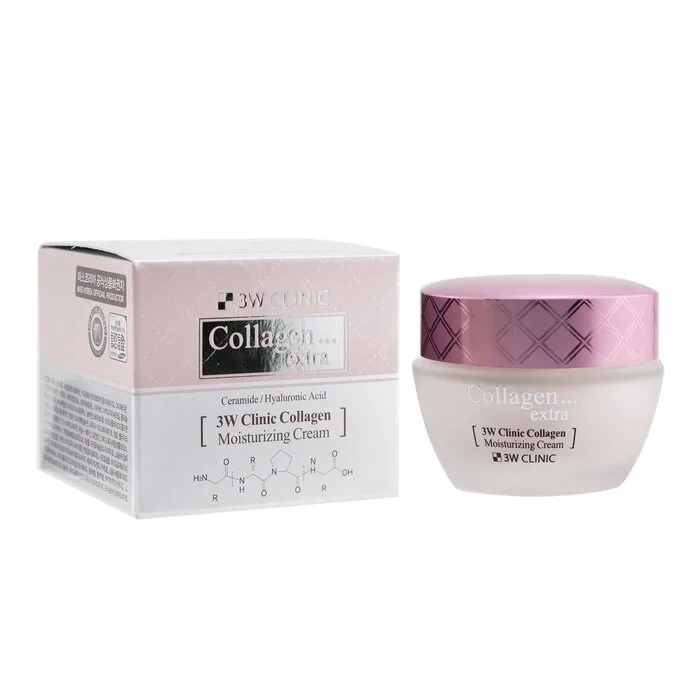 3W CLINIC Крем для лица ЭКСТРА УВЛАЖНЕНИЕ Collagen Extra Moisturizing Cream