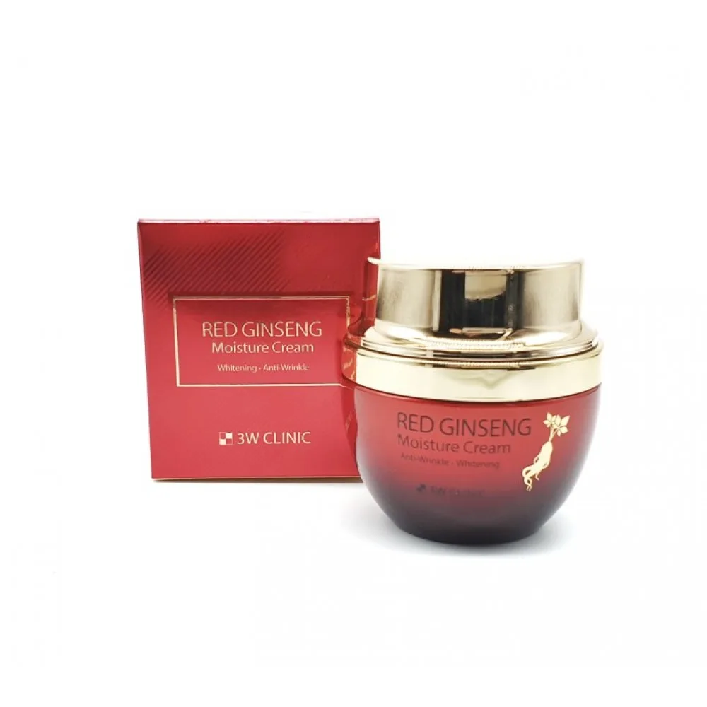 3W CLINIC Крем для лица Red Ginseng Moisture Cream
