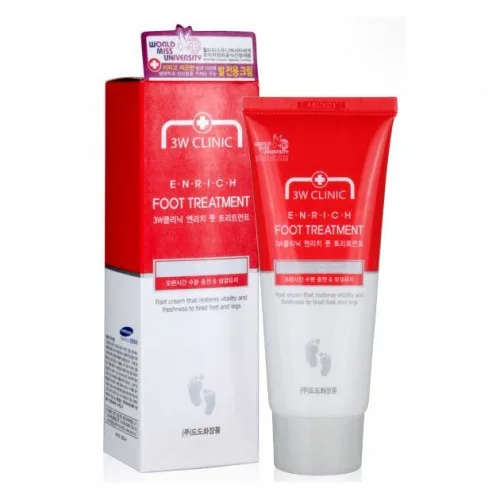 3W CLINIC Крем для ног ЛЕЧЕБНЫЙ Enrich Foot Treatment