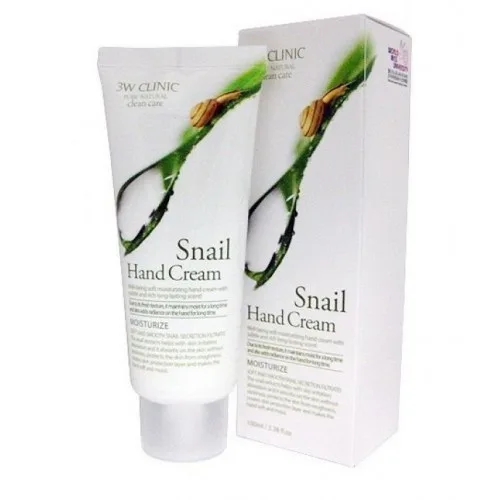 3W CLINIC Крем для рук УЛИТОЧНЫЙ МУЦИН Snail Hand Cream