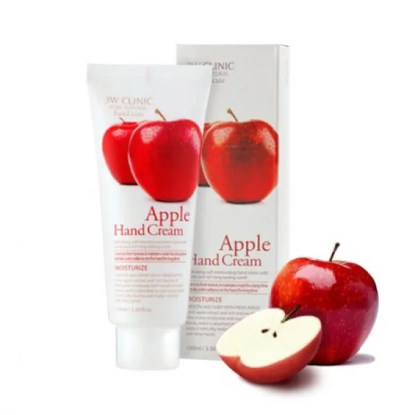 3W CLINIC Крем для рук ЯБЛОКО Apple Hand Cream