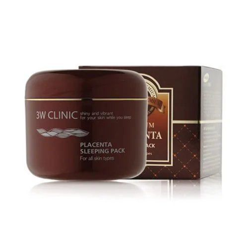 3W CLINIC Маска для лица НОЧНАЯ/ПЛАЦЕНТА Placenta Sleeping Pack