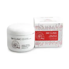 3W CLINIC Маска для лица НОЧНАЯ/УЛИТОЧНЫЙ МУЦИН Snail Mucus Sleeping Pack