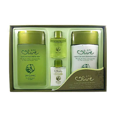3W CLINIC НАБОР для лица МУЖСКОЙ/ОЛИВА Olive for Man Fresh 2 Items Set