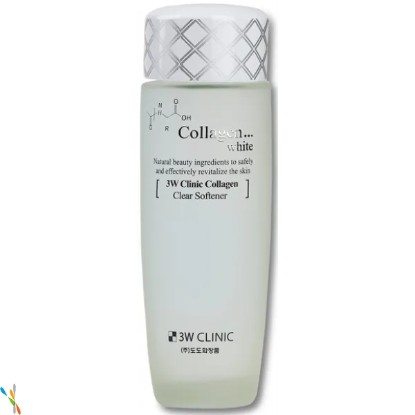3W CLINIC ОСВЕТЛЕНИЕ/Тоник для лица с коллагеном Collagen Clear Softener
