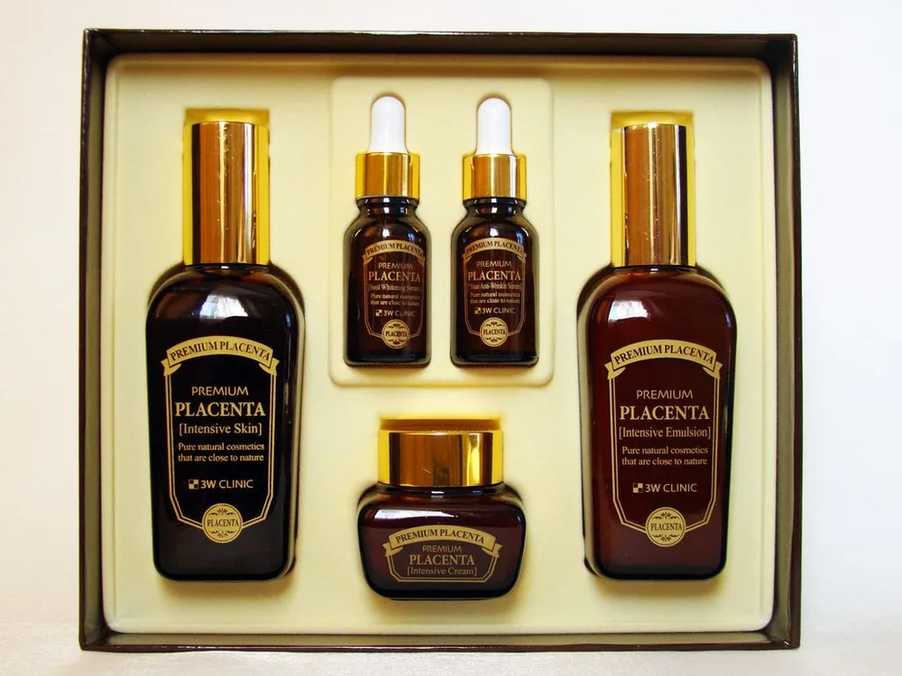 3W CLINIC ПЛАЦЕНТА НАБОР для лица Premium Placenta 3 Items Set