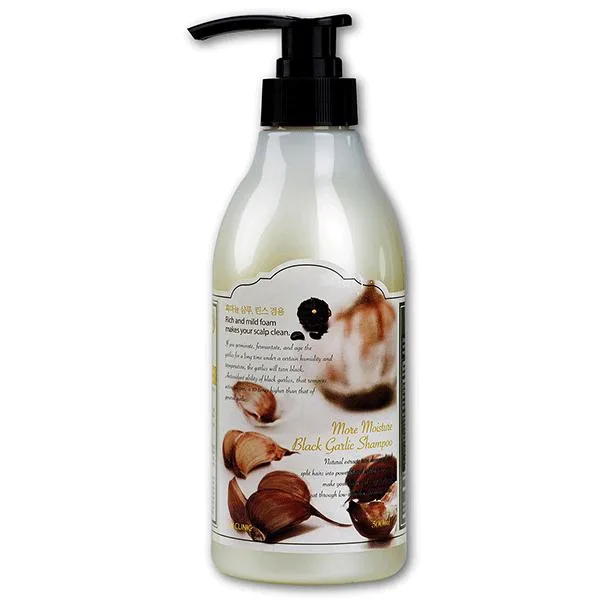3W CLINIC Шампунь для волос ЧЕРНЫЙ ЧЕСНОК More Moisture Black Garlic Shampoo