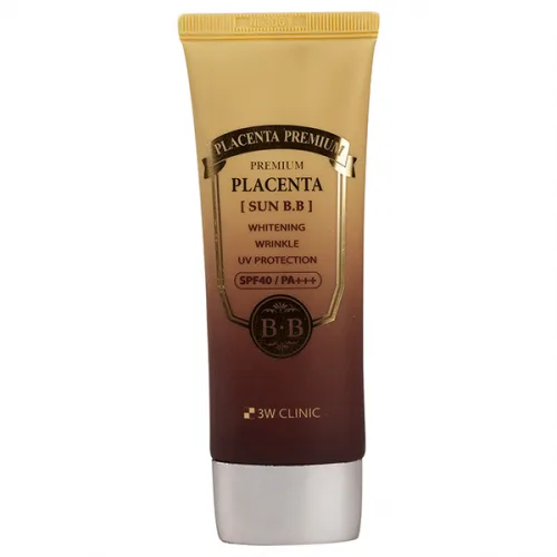3W CLINIC Тональный крем СОЛНЦЕЗАЩИТНЫЙ Premium Placenta Sun BB Cream