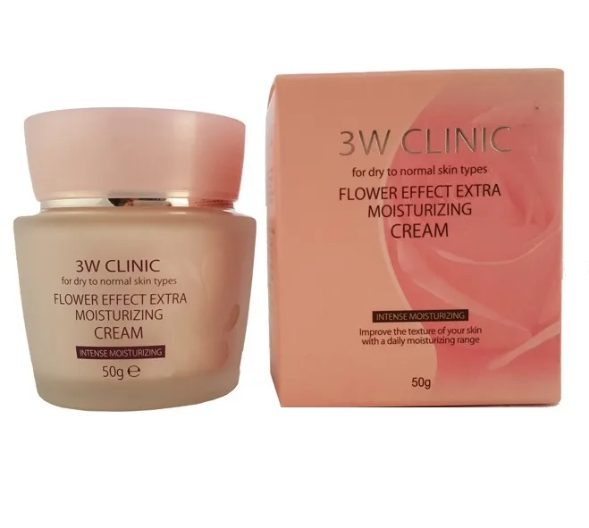 3W CLINIC УВЛАЖНЕНИЕ/Крем для лица Flower Effect Extra Moisture Cream