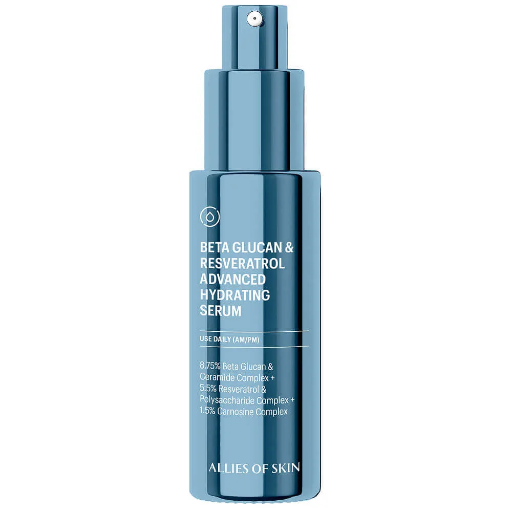 Allies of Skin Антиоксидантная сыворотка Allies of Skin Beta Glucan & Resveratrol Advanced Hydrating Serum