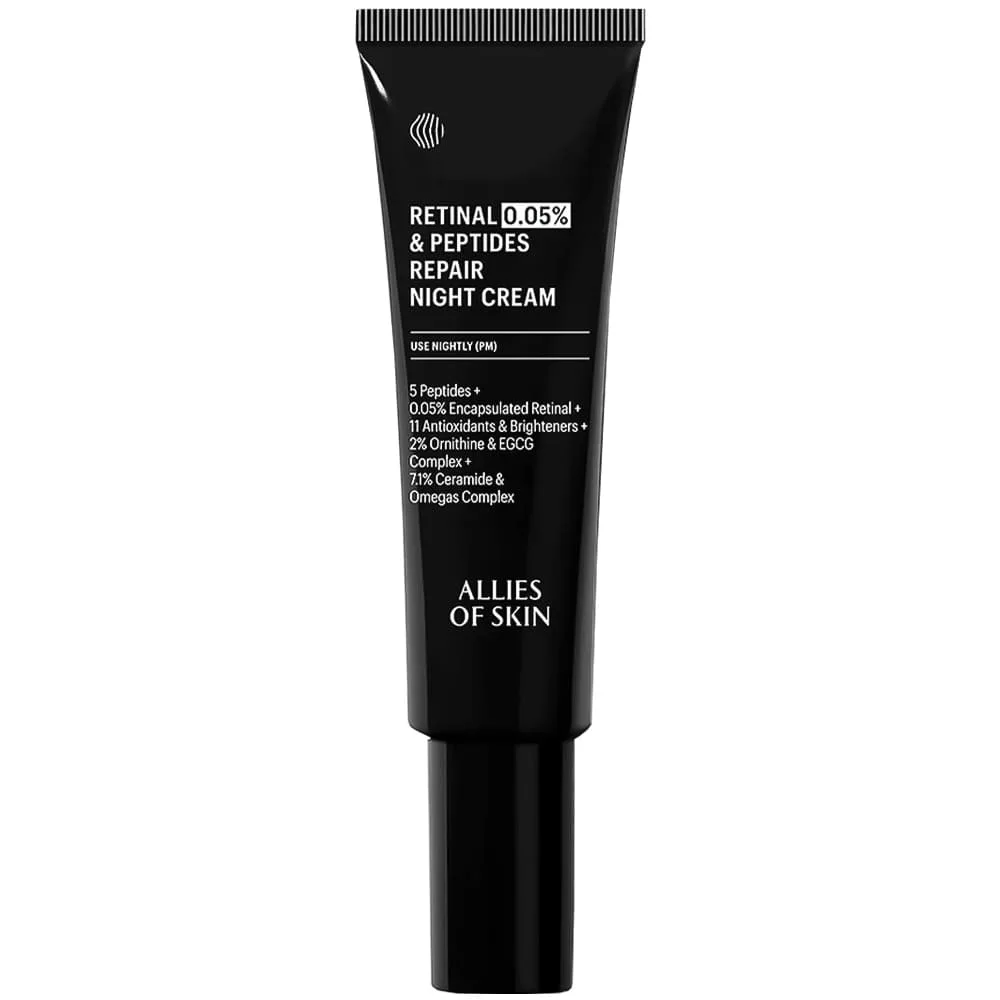 Allies of Skin Ночной пептидный крем с 0,05% ретиналем Allies of Skin Retinal 0,05%&Peptides Repair Night Cream