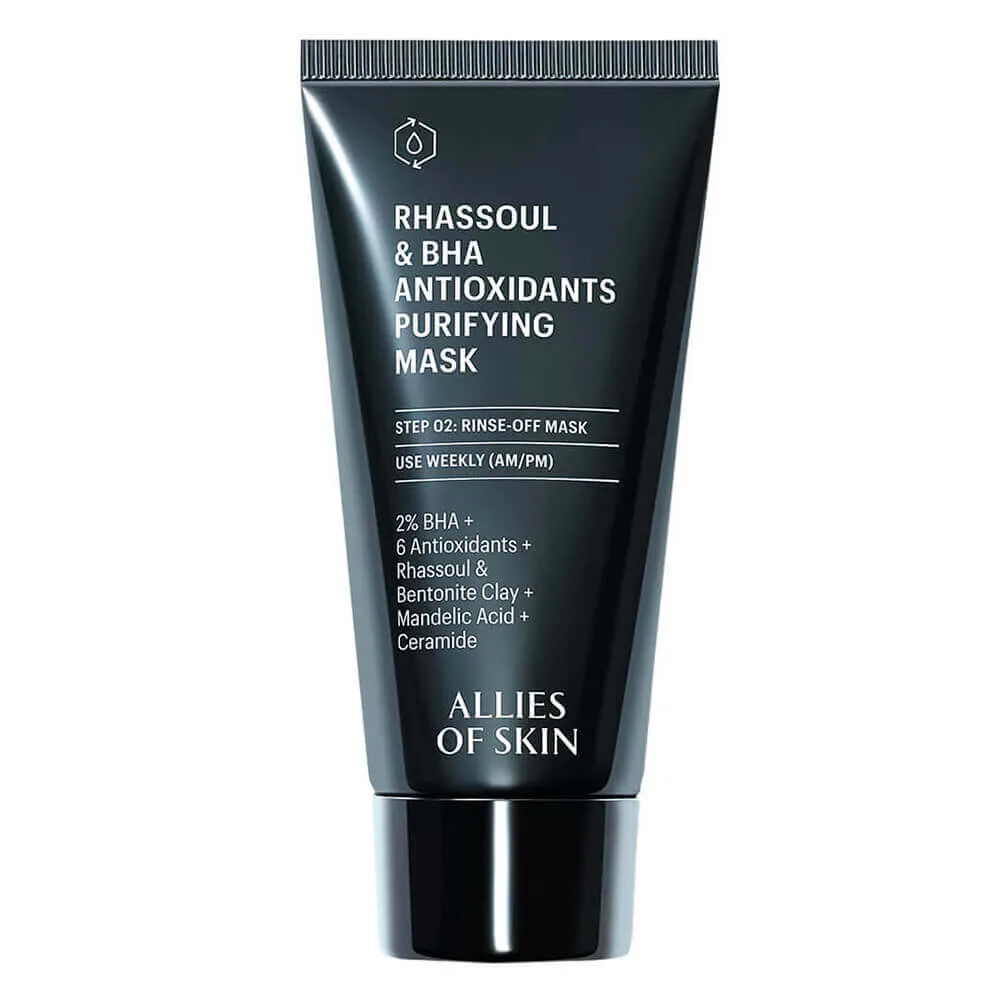 Allies of Skin Очищающая глиняная маска с BHA Allies of Skin Rhassou & BHA Antioxidants Purifying Mask