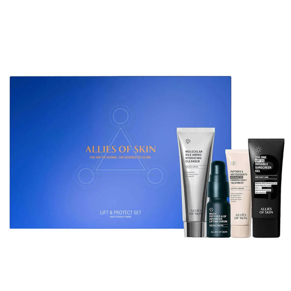 Allies of Skin Подарочный набор миниатюр для лифтинга и защиты кожи Allies of Skin Lift & Protect Set