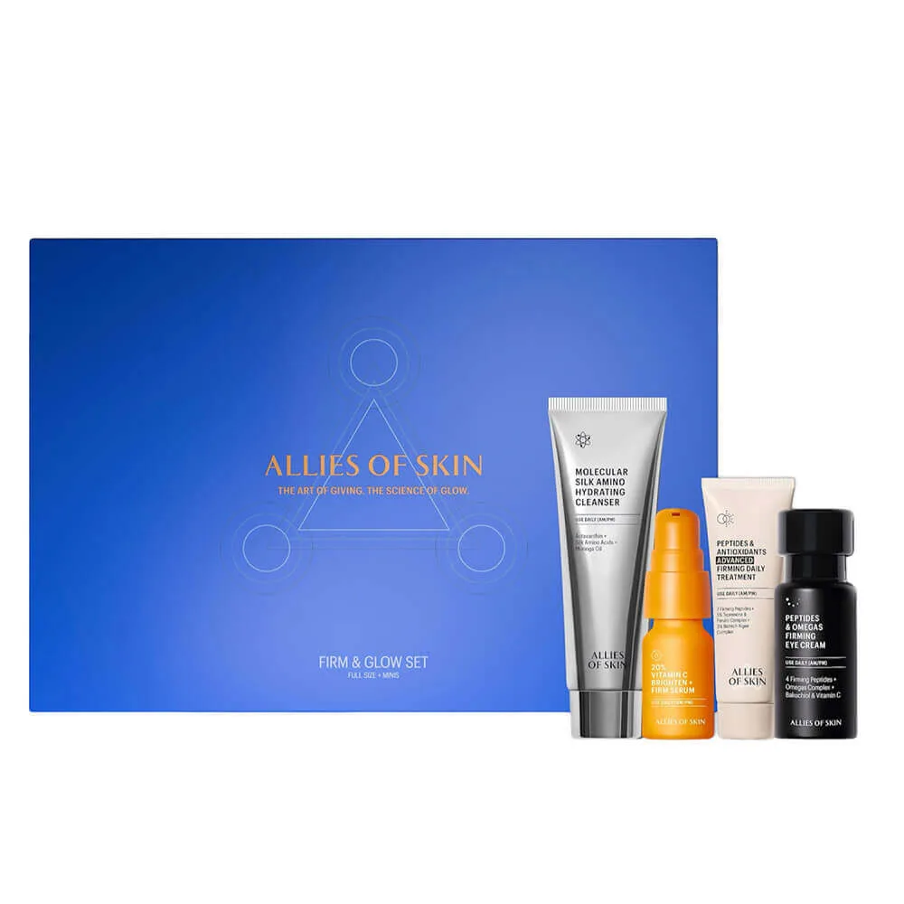 Allies of Skin Подарочный набор миниатюр для упругости и сияния кожи Allies of Skin Firm & Glow Set