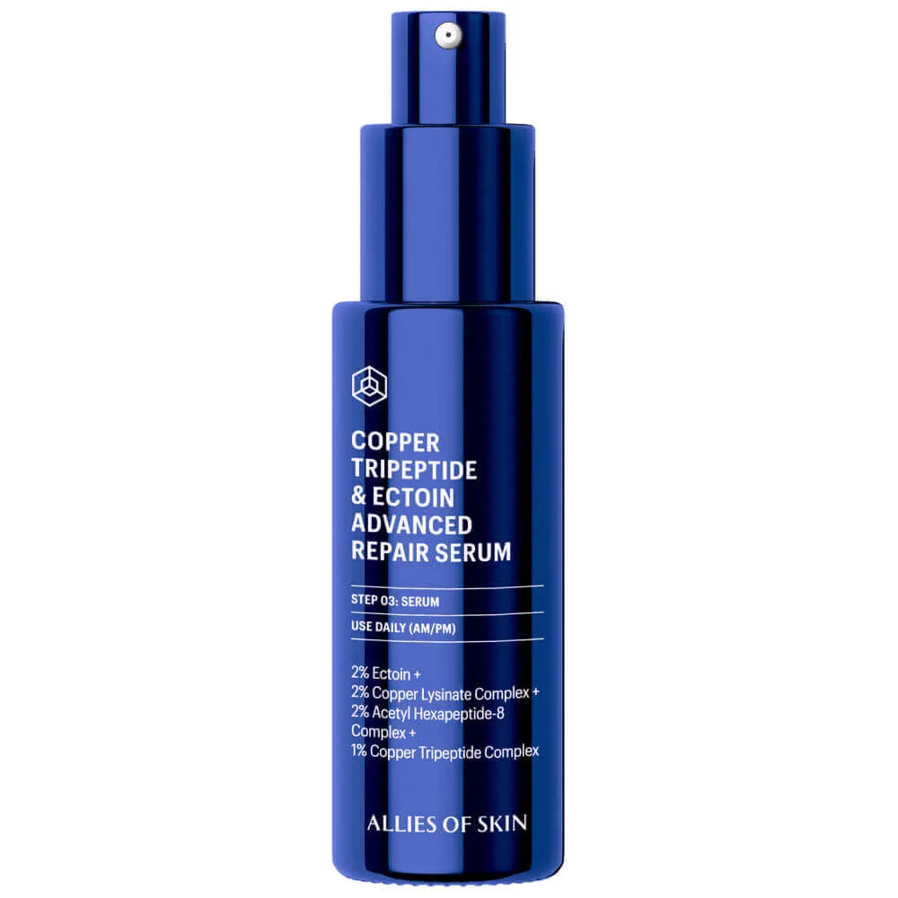 Allies of Skin Разглаживающая сыворотка с пептидами Allies of Skin Copper Tripeptide & Ectoin Advanced Repair Serum