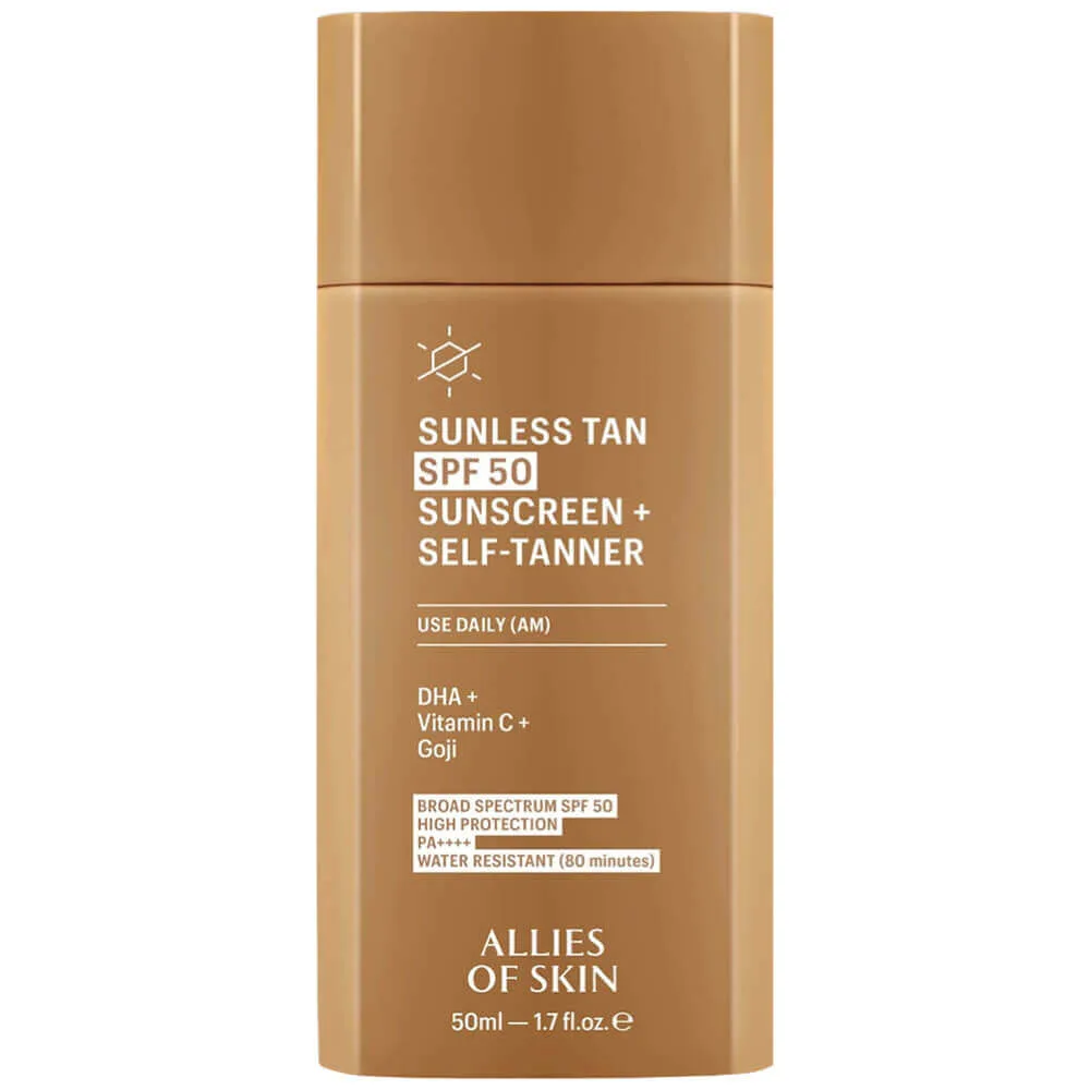 Allies of Skin Солнцезащитный крем-автозагар для лица Allies of Skin Sunless Tan SPF50 Sunscreen + Self-Tanner