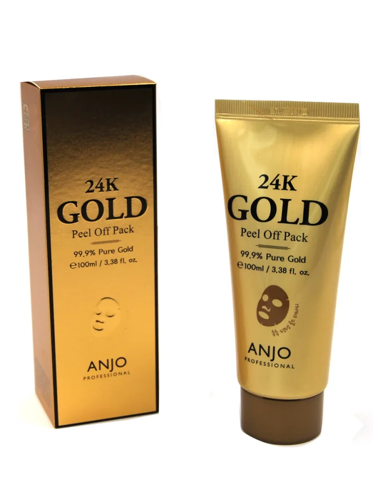 ANJO PROFESSIONAL Маска-пленка для лица БИОЗОЛОТО 24К Gold Pell Оff Рack