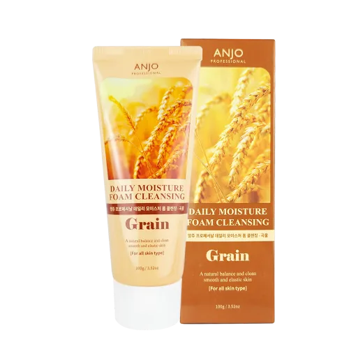 ANJO PROFESSIONAL Пенка для умывания увлажняющая ЗЛАКИ Grain Daily Moisture Foam Cleansing