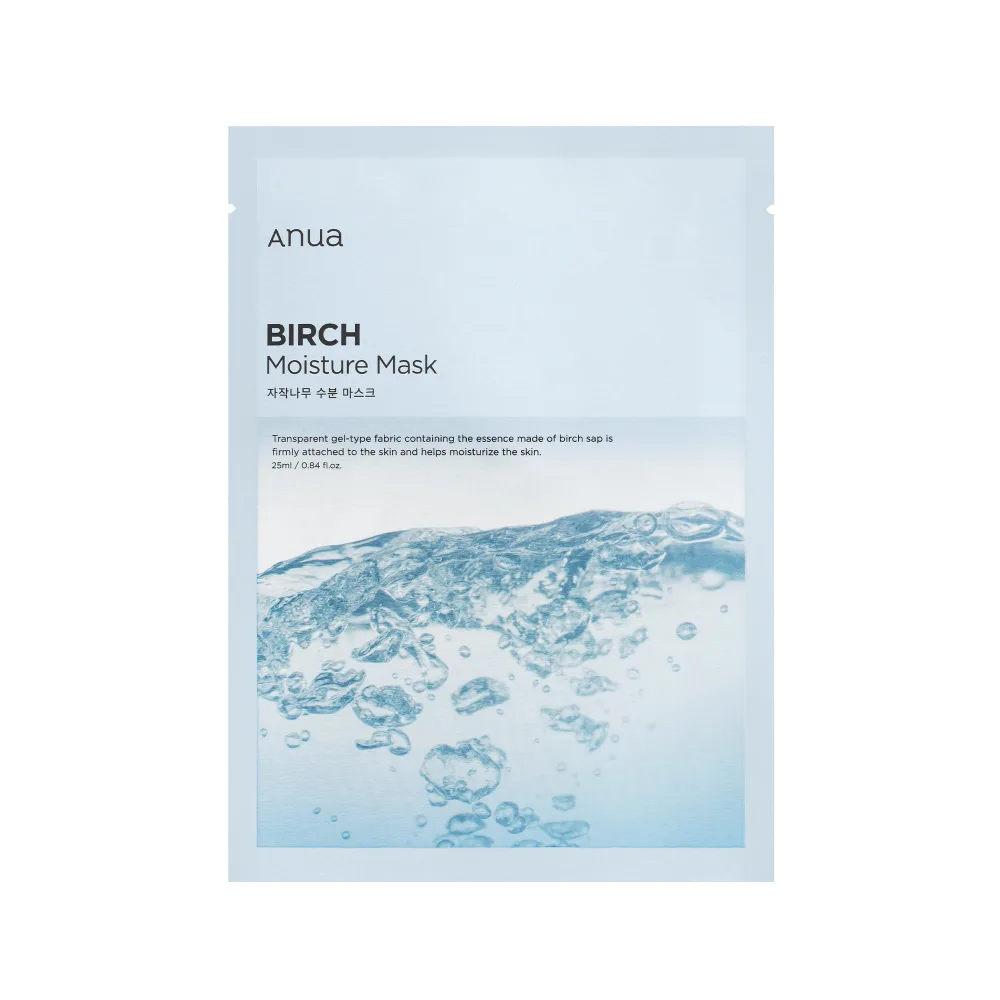 ANUA Маска для лица тканевая БЕРЁЗОВЫЙ СОК увлажняющая Birch Moisture Sheet Mask