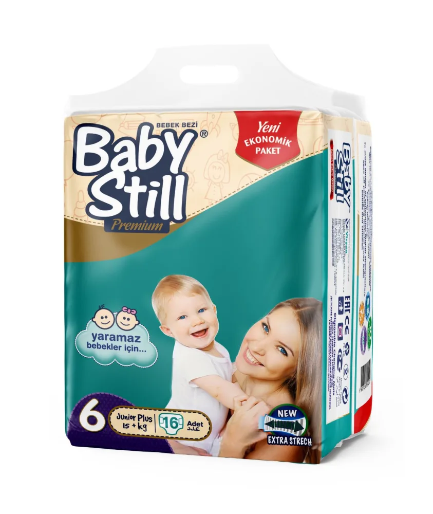 BABY STILL Подгузники детские ДЖУНИОР ПЛЮС 15 кг (6) стандартная упаковка