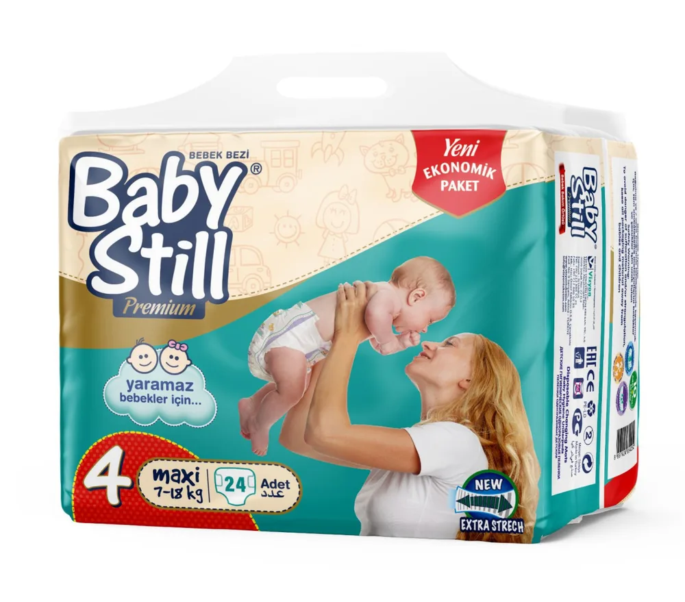 BABY STILL Подгузники детские МАКСИ 7-14 кг (4) стандартная упаковка