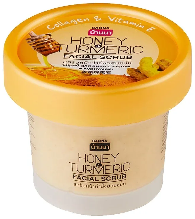 BANNA Скраб для лица МЁД И КУРКУМА Honey Turmeric Facial Scrub