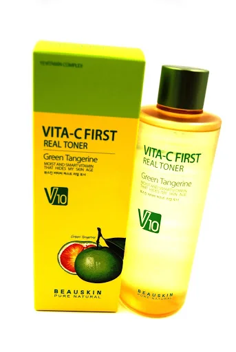 BEAUSKIN Тоник для лица ЗЕЛЕНЫЙ МАНДАРИН Vita-C Ferst Real Toner