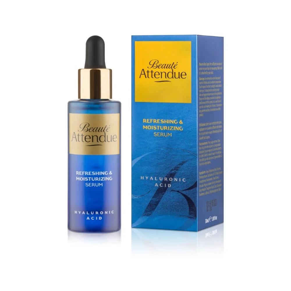 BEAUTE ATTENDUE Сыворотка для лица ГИАЛУРОНОВАЯ КИСЛОТА Refreshing&Moisturizing Hyaluronic Acid Serum