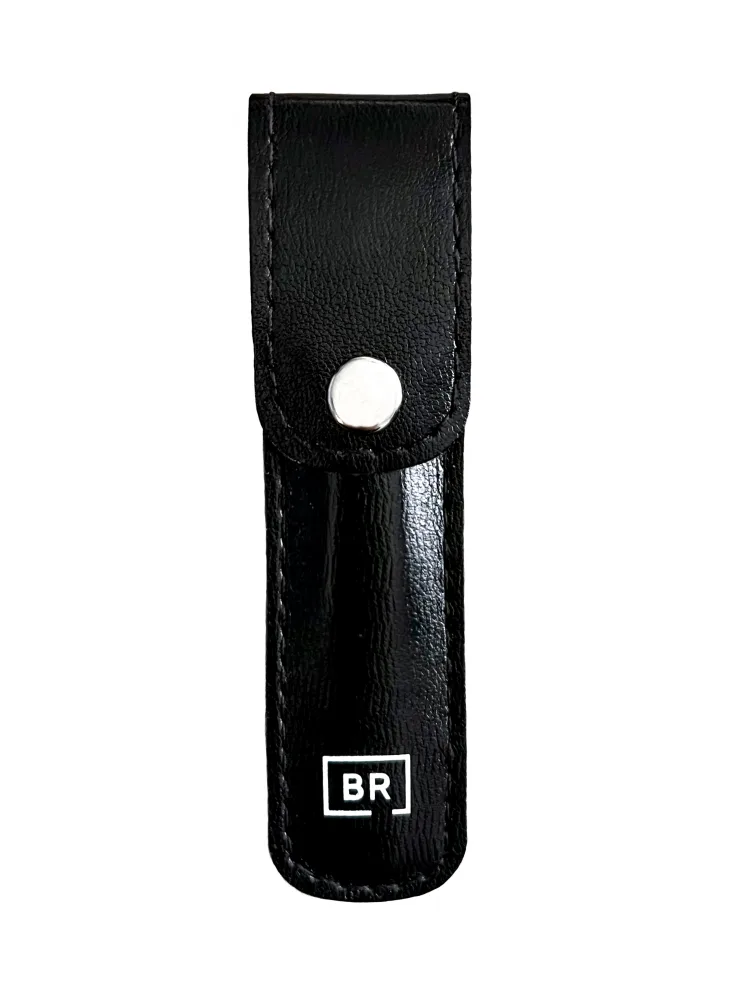 BEAUTY RELIGION Пинцет для бровей скошенный ЧЁРНЫЙ в чехле Bevel-Edged Tweezers In Carrying Case Black
