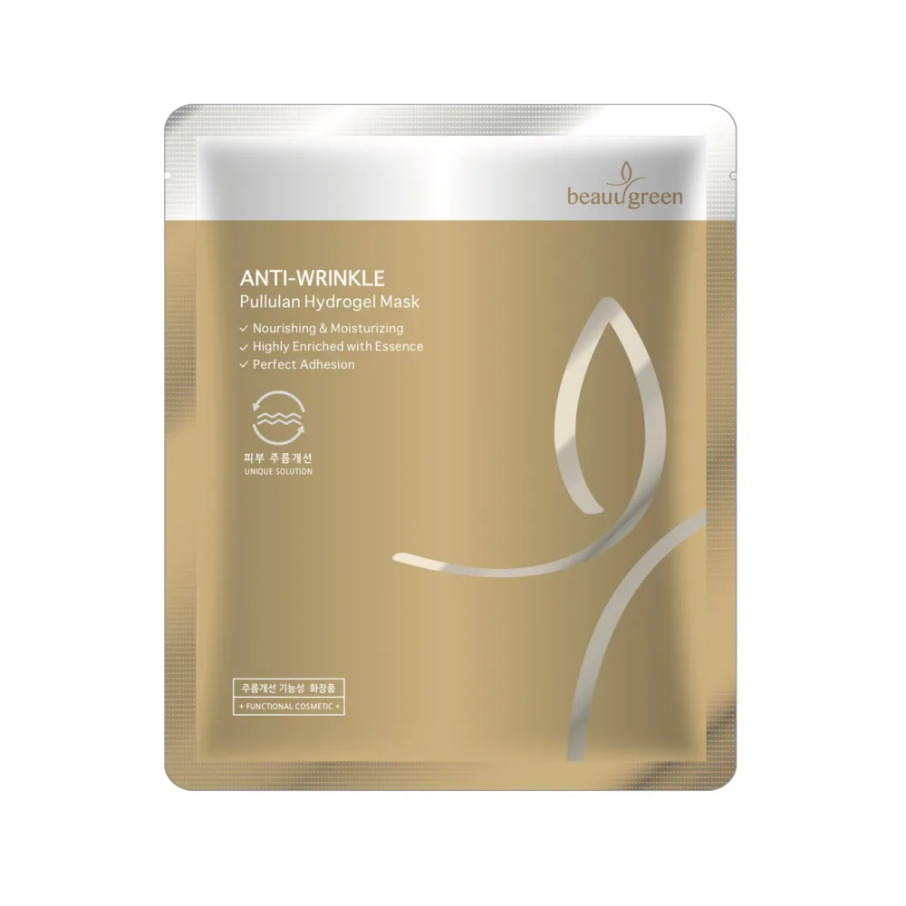 BEAUUGREEN Маска для лица гидрогелевая ПУЛЛУЛАН Pullulan Hydrogel Mask