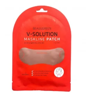 BEAUUGREEN Маска для лица КОРРЕКЦИЯ ОВАЛА V-Solution Mask Line Patch Bulk, 17 г*1 шт
