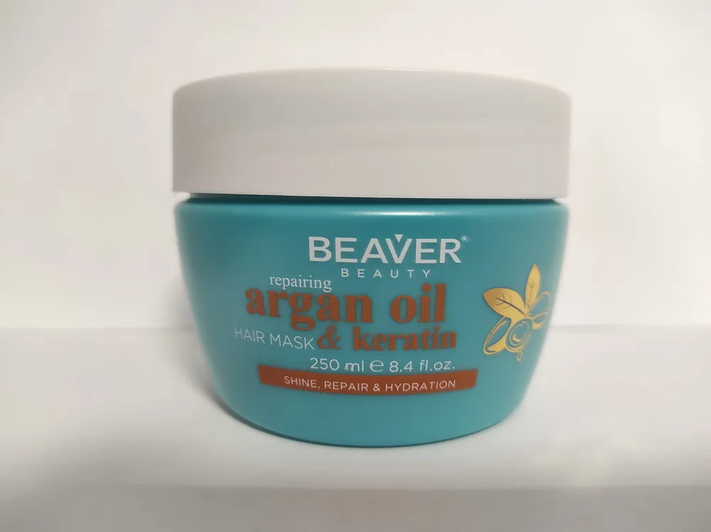 BEAVER Маска для волос МАСЛО АРГАНЫ И КЕРАТИН разглаживающая Repair Argain Oil Of Morocco Hair Mask