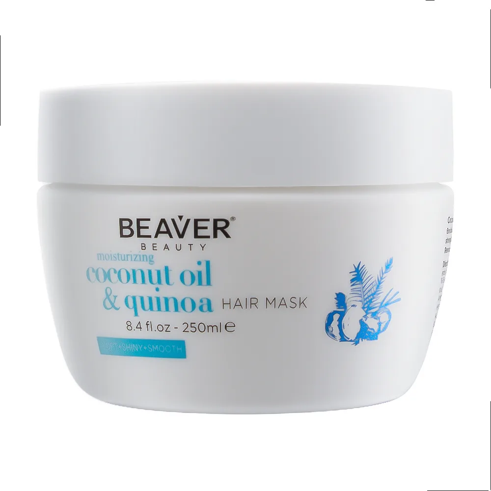 BEAVER Маска для волос МАСЛО КОКОСА И КИНОА Moisturizing Coconut Oil&Quinoa Hair Mask