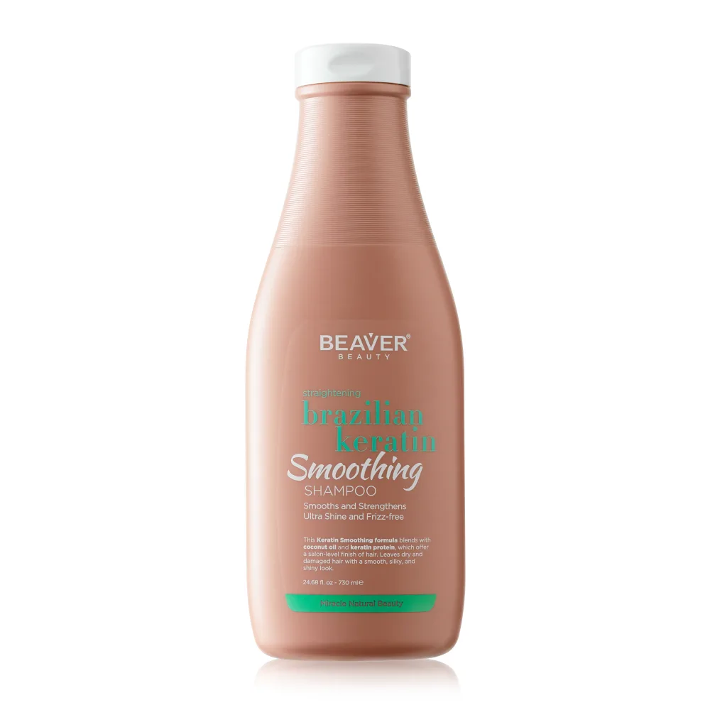 BEAVER Шампунь для эластичности волос КЕРАТИН Straightening Brazilian Keratin Smoothing Shampoo