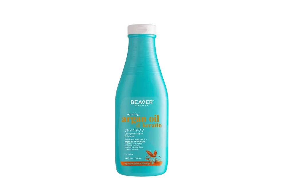BEAVER Шампунь для волос МАСЛО АРГАНЫ Repair Argain Oil&Keratin Shampoo