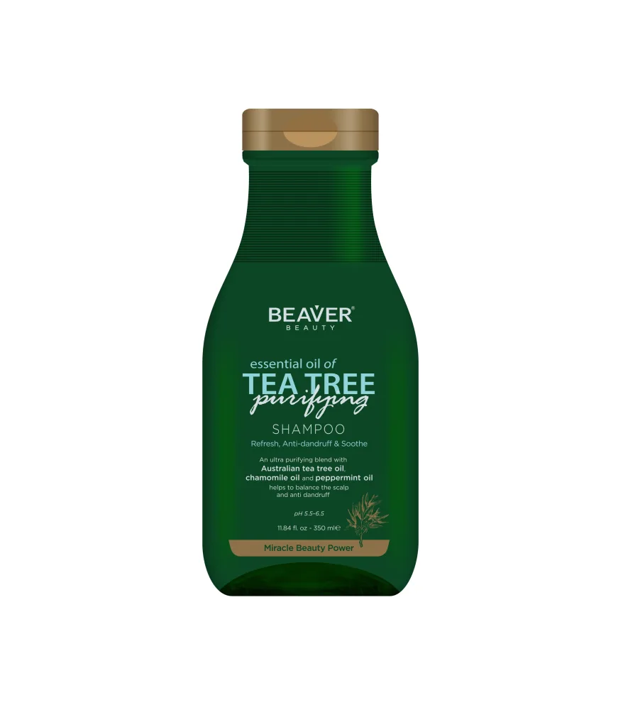 BEAVER Шампунь для волос МАСЛО ЧАЙНОГО ДЕРЕВА Essential Oil Of Tea Tree Purifying Shampoo