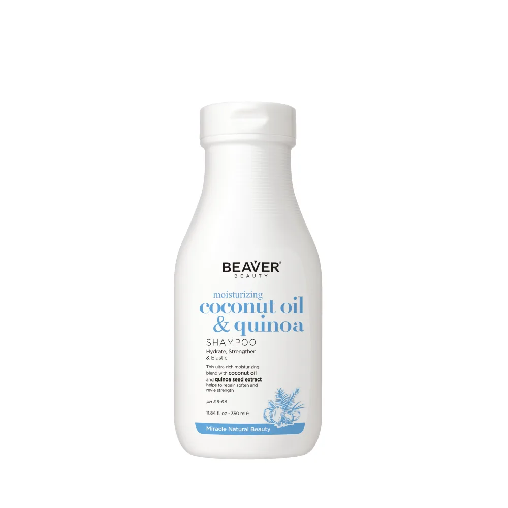 BEAVER Шампунь для волос МАСЛО КОКОСА Moisturizing Coconut Oil&Quinoa Shampoo
