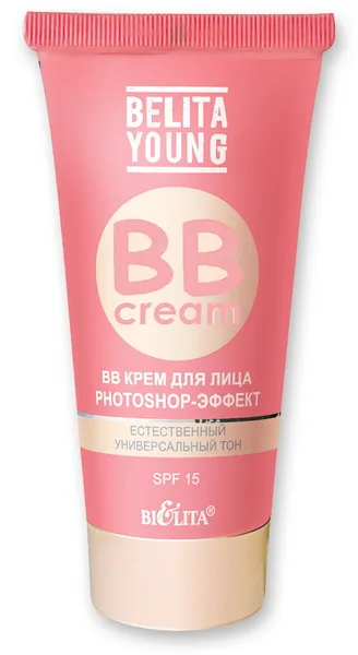 БЕЛИТА ВВ-крем для лица PHOTOSHOP ЭФФЕКТ Belita Young BB Cream