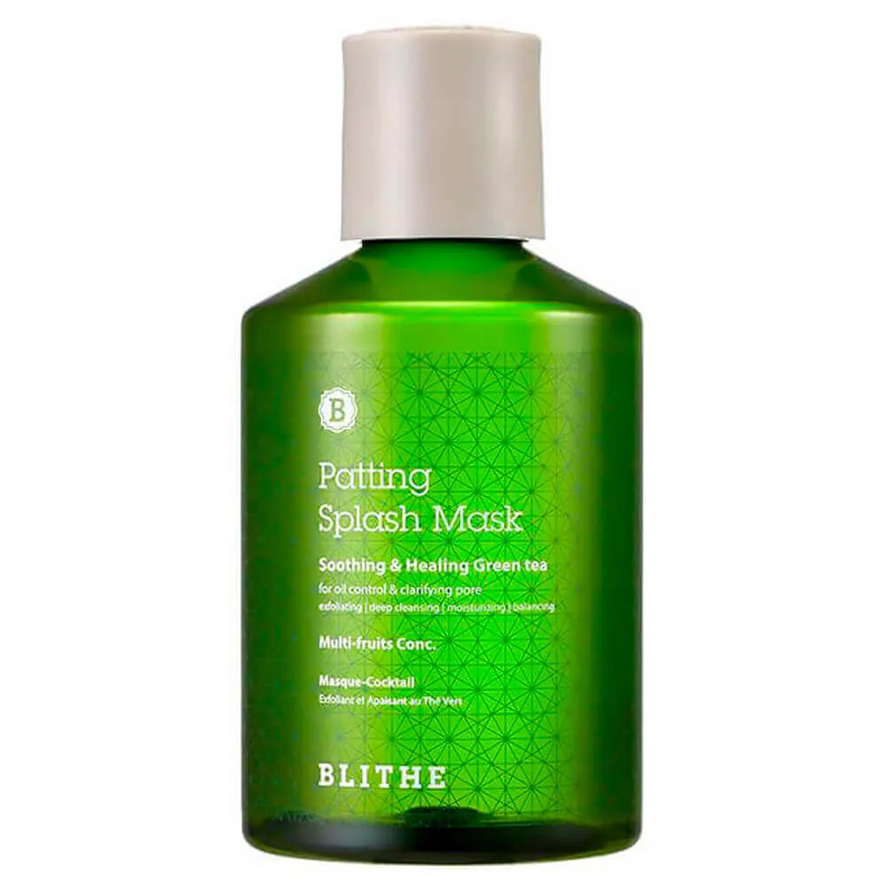 Blithe Успокаивающая сплэш-маска для проблемной кожи Blithe Soothing&Healing Green Tea Splash Mask