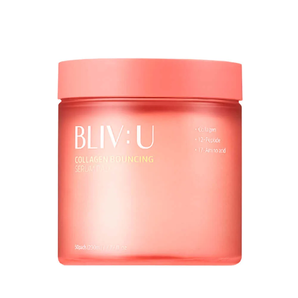 BLIV:U Коллагеновые пэды для упругости кожи с пептидами BLIV:U Collagen Bouncing Serum Pad
