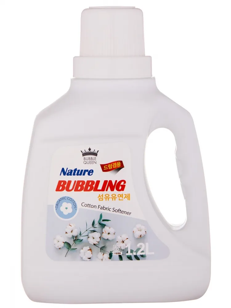 BUBBLE QUEEN Кондиционер для белья, 1,2 л Cotton Fabric Softner