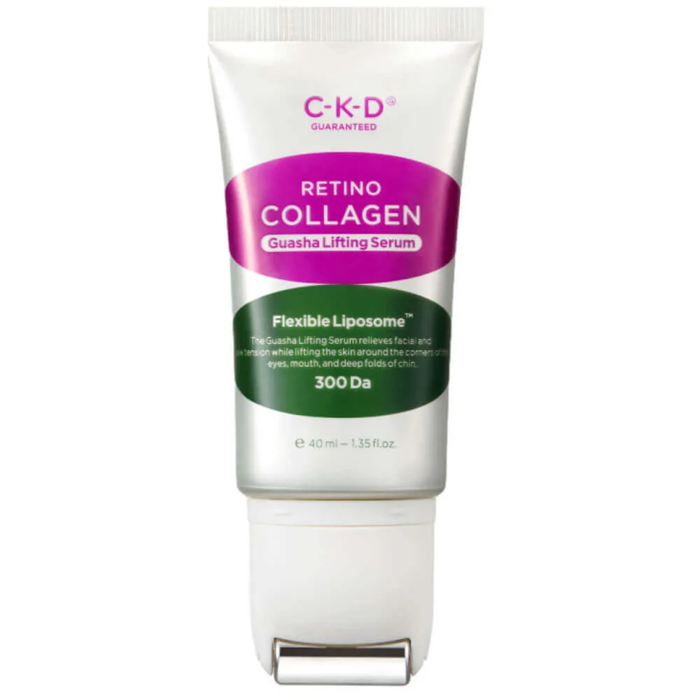 C-K-D Сыворотка с роликом гуаша- Retino collagen small molecule 300 guasha lifting serum