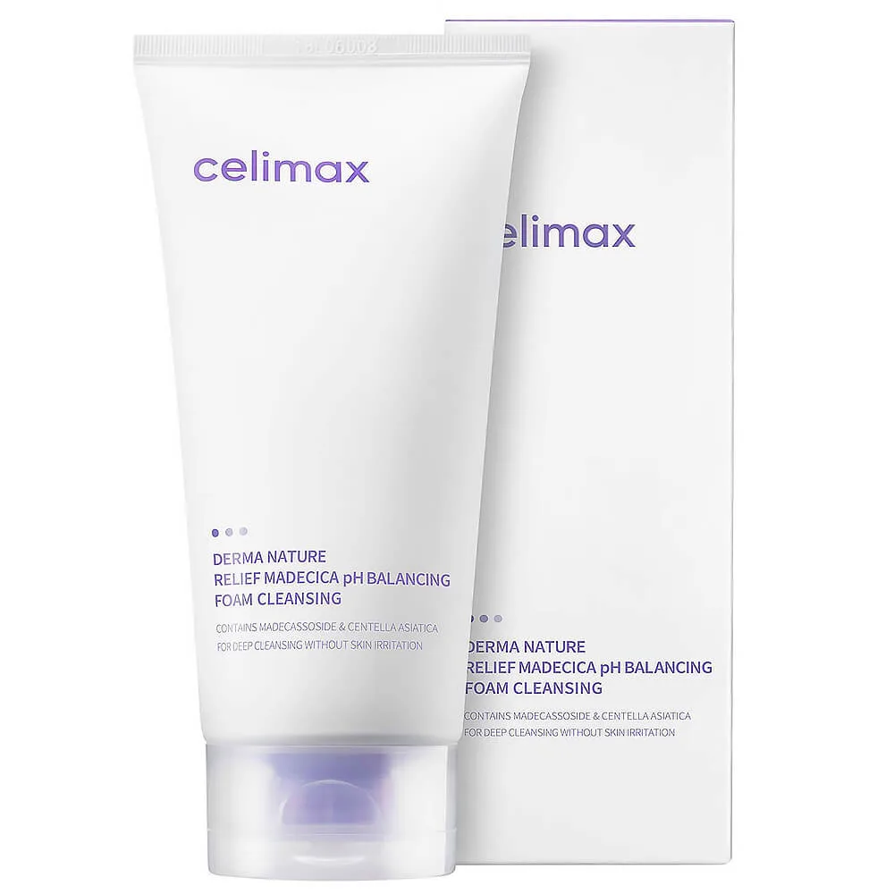 CELIMAX Derma Nature Relief Madecica pH Balancing Foam Cleansing Пенка для умывания ДЕЛИКАТНАЯ