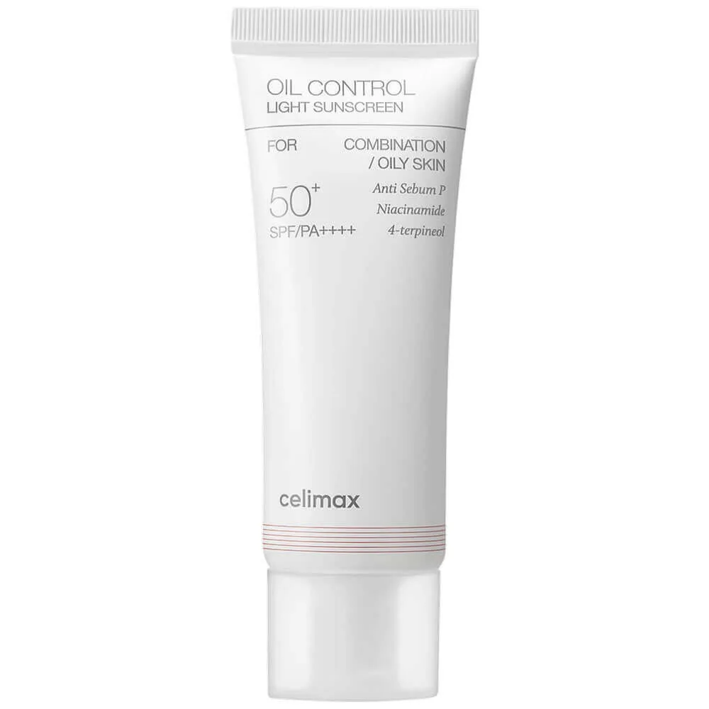 CELIMAX Лёгкий солнцезащитный крем для жирной кожи Celimax Oil Control Light Sunscreen SPF50+ PA++++