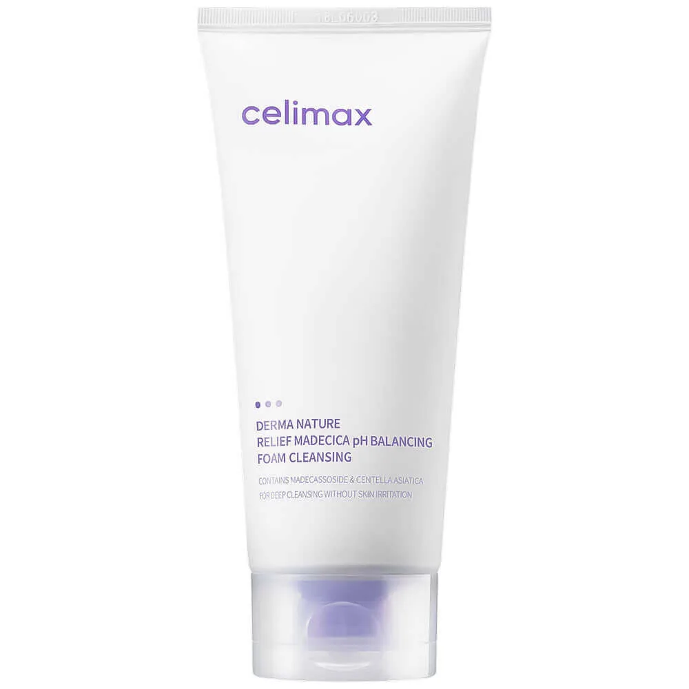 CELIMAX Слабокислотная пенка для умывания Celimax Derma Nature Relief Madecica pH Balancing Foam Cleansing
